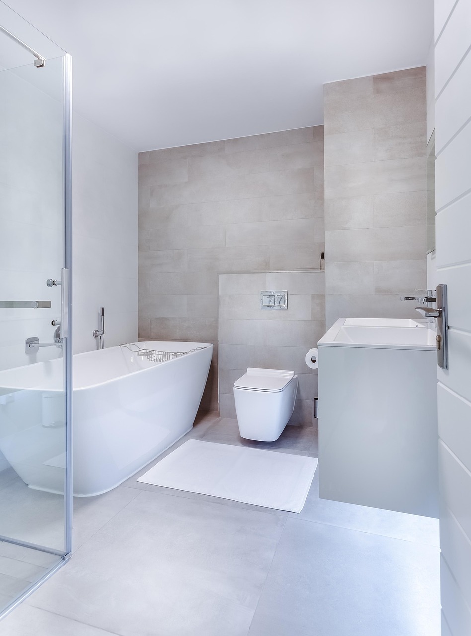 about-us-02 modern minimalist bathroom, interior, toilet, shower, home, sink, clean, bath, room, white, wc, washcloset, mirror, tile, house, hotel, luxury, bathtub, nobody, floor, new, glass, indoors, apartment, restroom, toilet, toilet, toilet, toilet, toilet, shower, shower, hotel